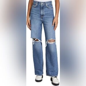 Levi's jeans Premium High Loose Jeans ripped knees distressed y2k 90's frayed 28